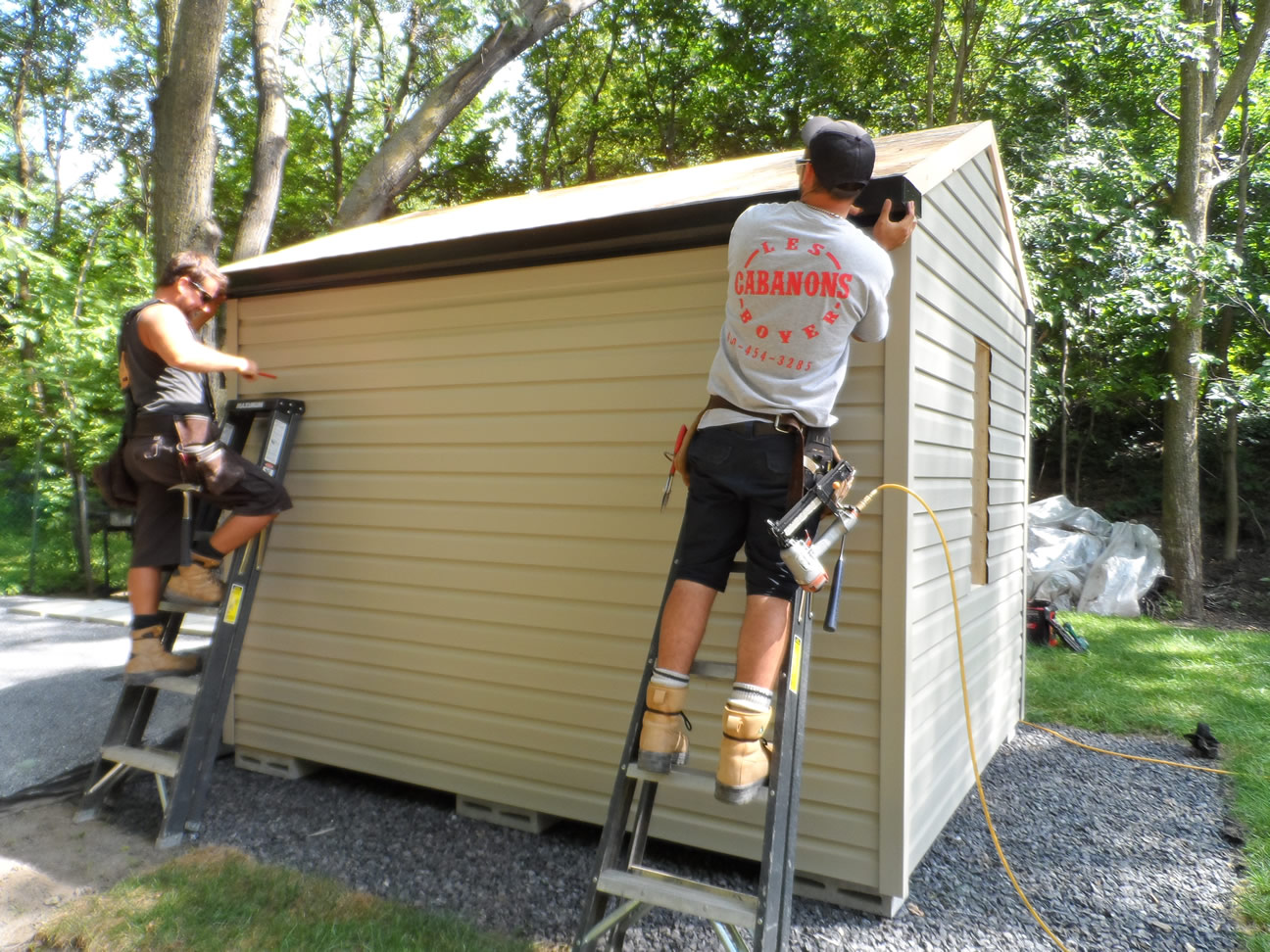 Installation de Cabanon de Jardin | Cabanons Boyer | Rive-Sud